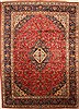 Kashan Red Hand Knotted 114 X 156  Area Rug 250-30390 Thumb 0
