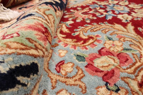 Kerman Red Hand Knotted 112 X 168 Area Rug 250-30391 Image 2