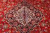 Kashan Red Hand Knotted 131 X 162  Area Rug 250-30393 Thumb 6
