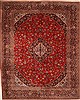 Kashan Red Hand Knotted 131 X 162  Area Rug 250-30393 Thumb 0