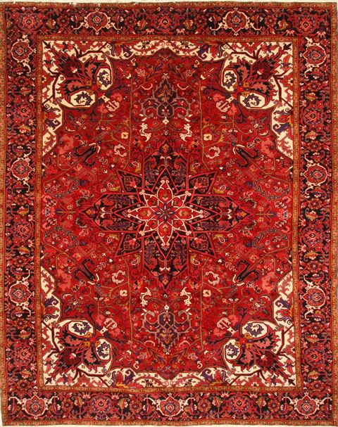 Heriz Red Hand Knotted 911 X 125 Area Rug 250-30395 Image 0