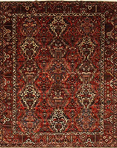 Persian Bakhtiar Beige Rectangle 12x15 ft Wool Carpet 30396