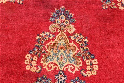 Kerman Red Hand Knotted 129 X 1510 Area Rug 250-30397 Image 11