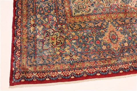 Kerman Red Hand Knotted 129 X 1510 Area Rug 250-30397 Image 12