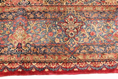 Kerman Red Hand Knotted 129 X 1510 Area Rug 250-30397 Image 1