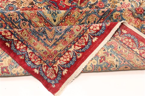 Kerman Red Hand Knotted 129 X 1510 Area Rug 250-30397 Image 6