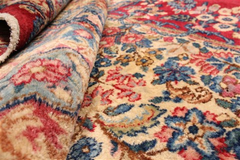 Kerman Red Hand Knotted 129 X 1510 Area Rug 250-30397 Image 7