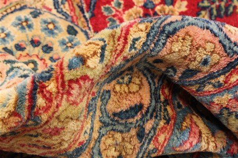 Kerman Red Hand Knotted 129 X 1510 Area Rug 250-30397 Image 8