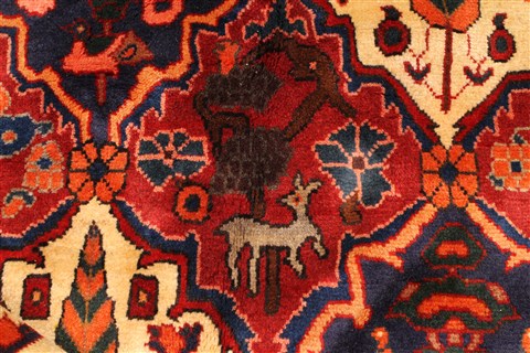Bakhtiar Beige Hand Knotted 101 X 140 Area Rug 250-30399 Image 1
