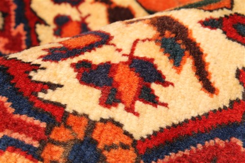 Bakhtiar Beige Hand Knotted 101 X 140 Area Rug 250-30399 Image 3