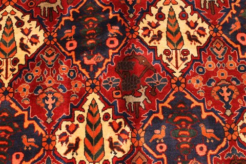 Bakhtiar Beige Hand Knotted 101 X 140 Area Rug 250-30399 Image 7
