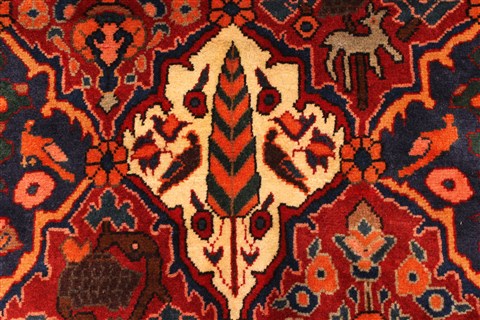 Bakhtiar Beige Hand Knotted 101 X 140 Area Rug 250-30399 Image 9