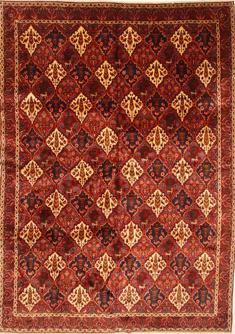 Bakhtiar Beige Hand Knotted 101 X 140 Area Rug 250-30399 Image 0