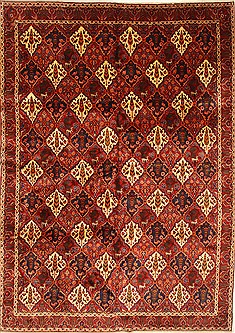Persian Bakhtiar Beige Rectangle 10x14 ft Wool Carpet 30399