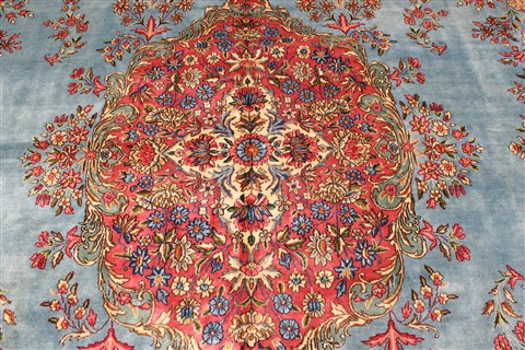 Kerman Purple Hand Knotted 1010 X 207 Area Rug 250-30403 Image 8