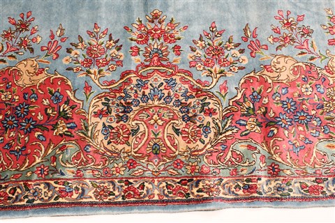Kerman Purple Hand Knotted 1010 X 207 Area Rug 250-30403 Image 9