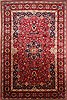 Mashad Red Hand Knotted 124 X 1811  Area Rug 250-30404 Thumb 0