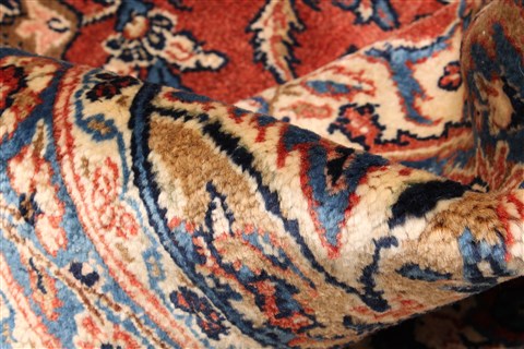 Kashan Red Hand Knotted 102 X 1610 Area Rug 250-30405 Image 10
