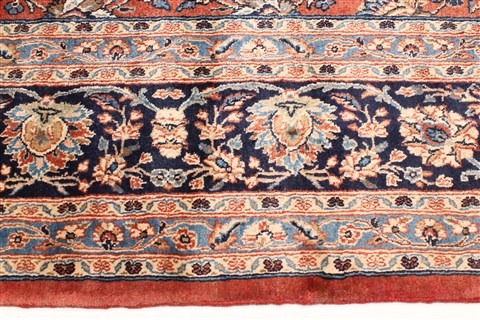 Kashan Red Hand Knotted 102 X 1610 Area Rug 250-30405 Image 1