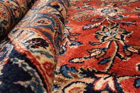 Kashan Red Hand Knotted 102 X 1610 Area Rug 250-30405 Image 7