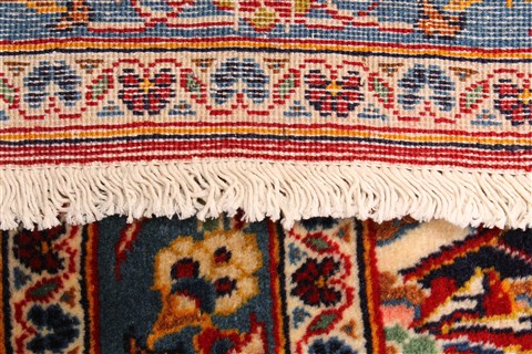 Kashan Red Hand Knotted 111 X 166 Area Rug 250-30408 Image 12