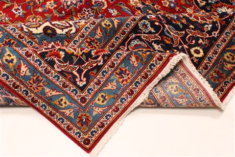 Kashan Red Hand Knotted 111 X 166 Area Rug 250-30408 Image 14