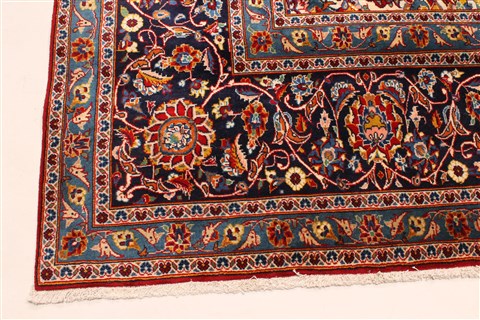 Kashan Red Hand Knotted 111 X 166 Area Rug 250-30408 Image 6