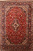 Kashan Red Hand Knotted 111 X 166 Area Rug 250-30408 Thumb 0