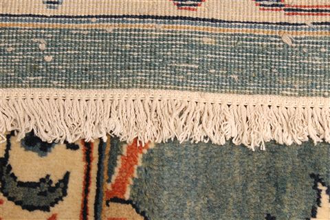 Heriz Blue Hand Knotted 116 X 161 Area Rug 250-30409 Image 11