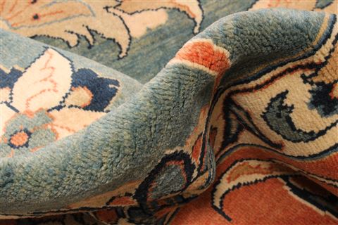 Heriz Blue Hand Knotted 116 X 161 Area Rug 250-30409 Image 15