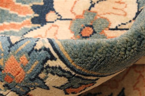 Heriz Blue Hand Knotted 116 X 161 Area Rug 250-30409 Image 2