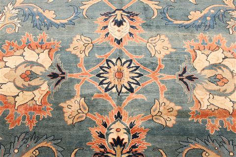 Heriz Blue Hand Knotted 116 X 161 Area Rug 250-30409 Image 7