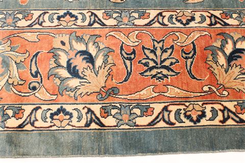 Heriz Blue Hand Knotted 116 X 161 Area Rug 250-30409 Image 8
