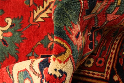 Heriz Beige Hand Knotted 116 X 166 Area Rug 250-30410 Image 11