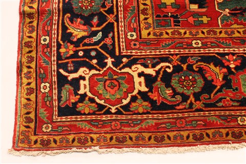 Heriz Beige Hand Knotted 116 X 166 Area Rug 250-30410 Image 13