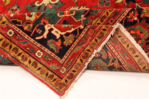 Heriz Beige Hand Knotted 116 X 166 Area Rug 250-30410 Image 7