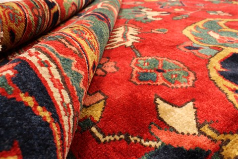 Heriz Beige Hand Knotted 116 X 166 Area Rug 250-30410 Image 8