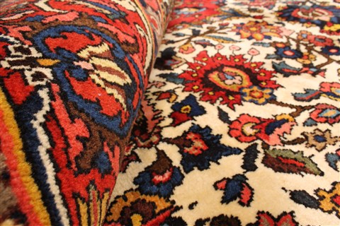 Bakhtiar Beige Hand Knotted 100 X 140 Area Rug 250-30412 Image 9