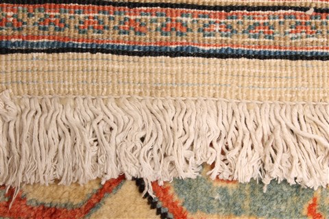 Heriz Blue Hand Knotted 110 X 165 Area Rug 250-30414 Image 12