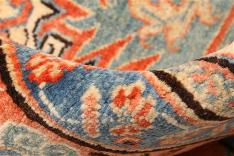 Heriz Blue Hand Knotted 110 X 165 Area Rug 250-30414 Image 4