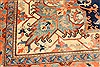 Heriz Blue Hand Knotted 110 X 165 Area Rug 250-30414 Thumb 9