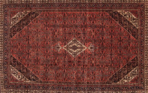 Hamedan Red Hand Knotted 1011 X 162 Area Rug 400-30415 Image 1