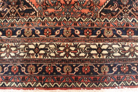 Hamedan Red Hand Knotted 1011 X 162 Area Rug 400-30415 Image 7