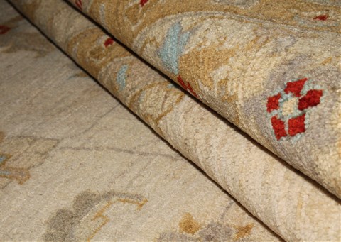 Pishavar Beige Machine Made 84 X 115 Area Rug 400-30417 Image 12