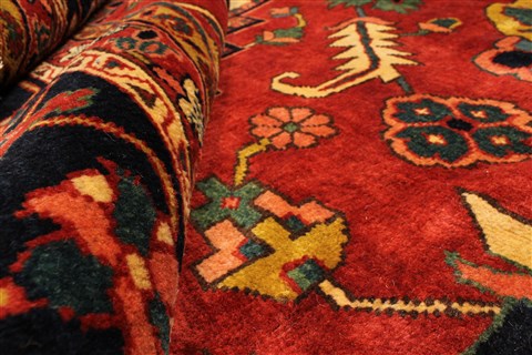 Heriz Red Hand Knotted 116 X 166 Area Rug 250-30420 Image 10