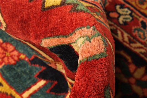 Heriz Red Hand Knotted 116 X 166 Area Rug 250-30420 Image 13