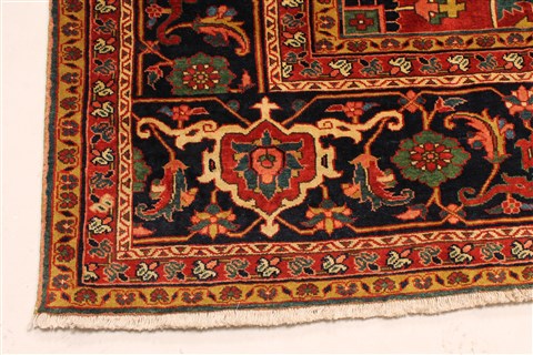 Heriz Red Hand Knotted 116 X 166 Area Rug 250-30420 Image 2