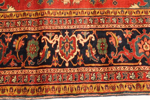 Heriz Red Hand Knotted 116 X 166 Area Rug 250-30420 Image 4