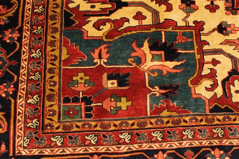 Heriz Red Hand Knotted 116 X 166 Area Rug 250-30420 Image 5