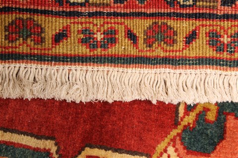 Heriz Red Hand Knotted 116 X 166 Area Rug 250-30420 Image 7